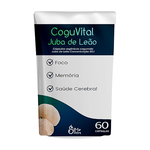 Juba De Leão 60 Cápsulas 500mg - Lion's Mane Coguvital