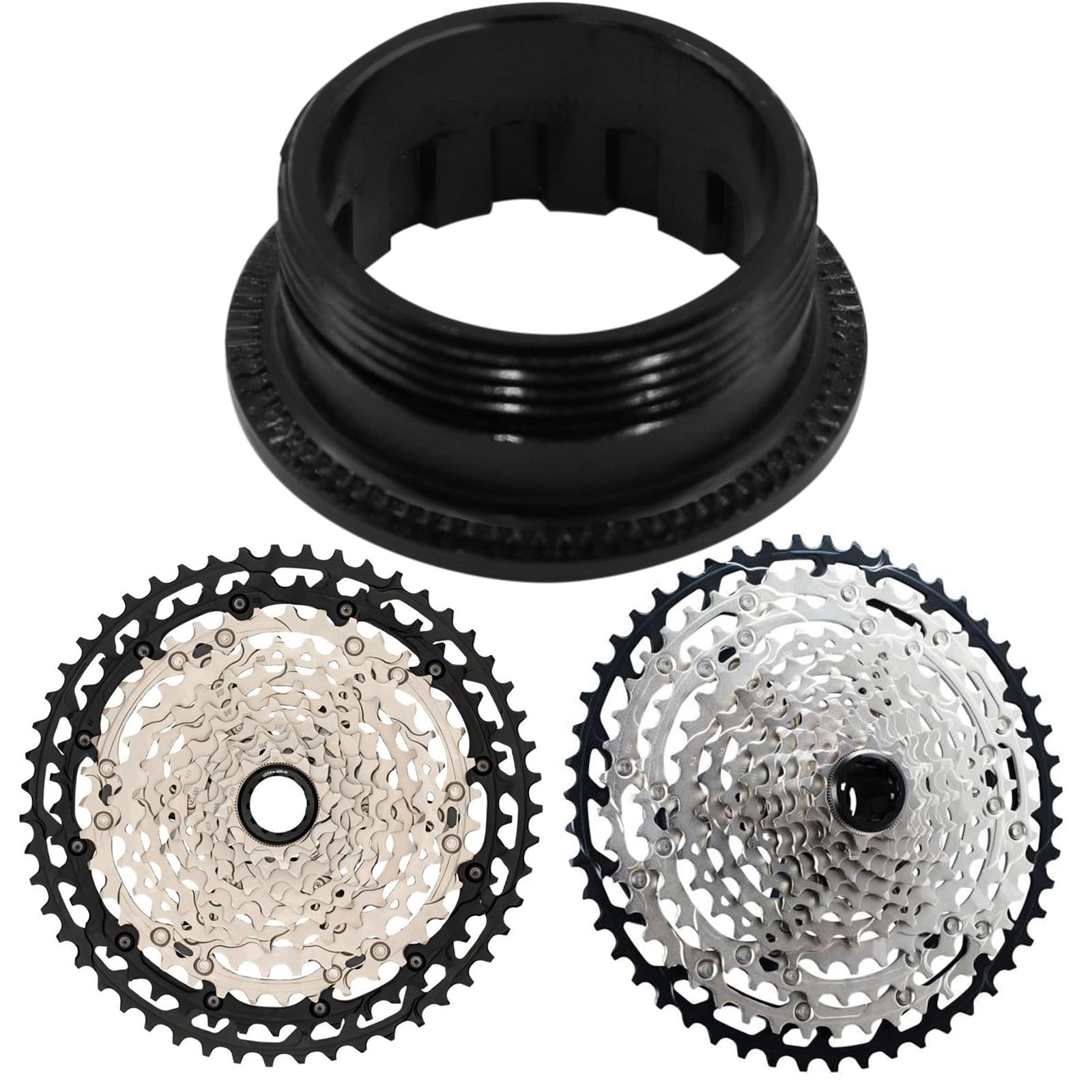 Anello di sicurezza per bicicletta a 12 velocità, compatibile con Shimano Micro Spline, 12 marce, M7100, M6100, M8100, nero, 12 dischi di sicurezza 7R, unisex, per adulti