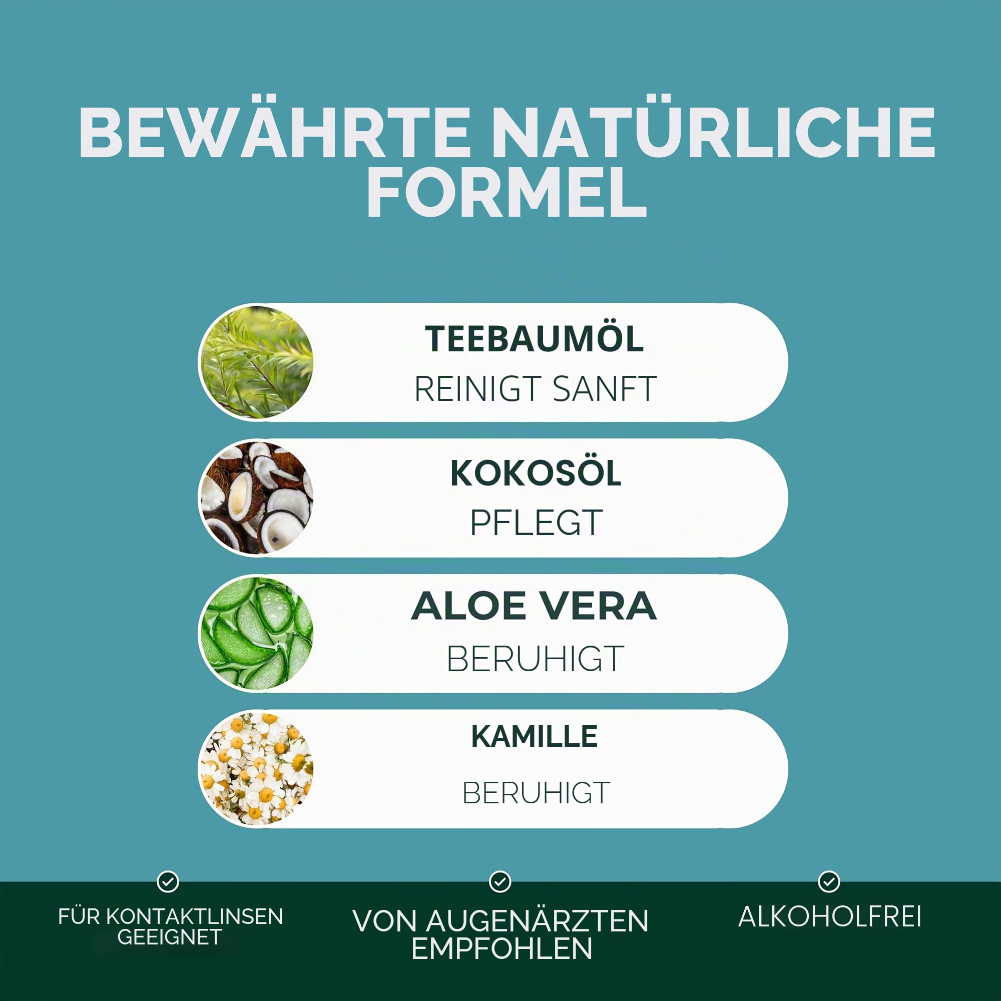 NOVEHA - Demodex Reinigungstücher für Augenlider und Wimpern | 60 Stück extra starke Wimpern-Reinigungstücher einzeln verpackt