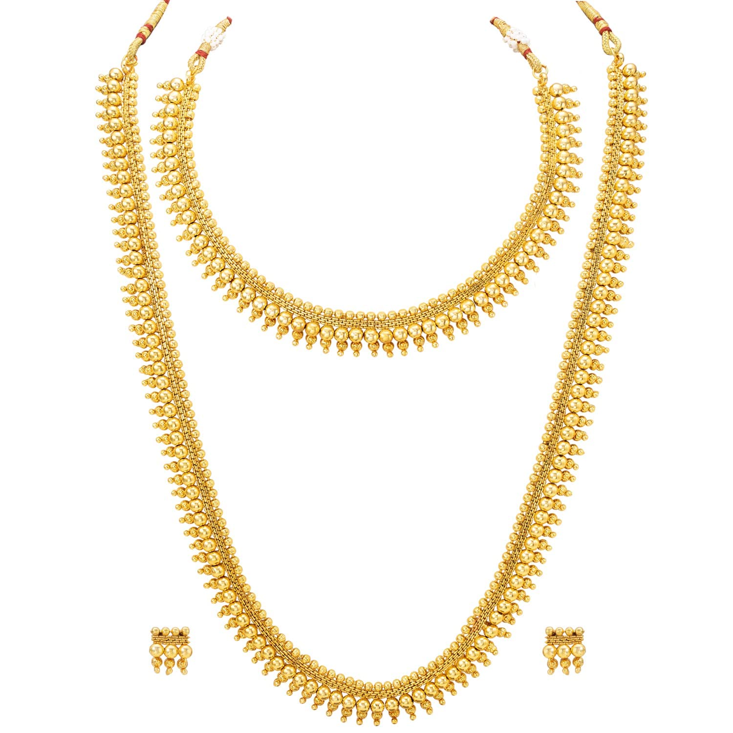 I Jewels 18K Gold Plated Traditional Style Choker Necklace Jewellery Set for Women/Girls (MC115FL) (B0BHHJJ33M) Amazon Price History, Amazon Price Tracker