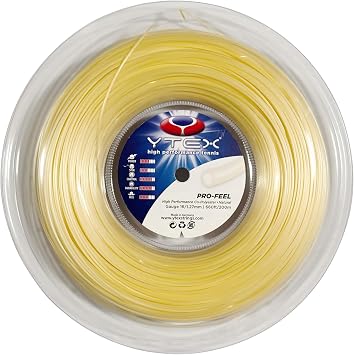 YTEX Pro-Feel Natural Tennis Racquet String - Set and Reel 16g