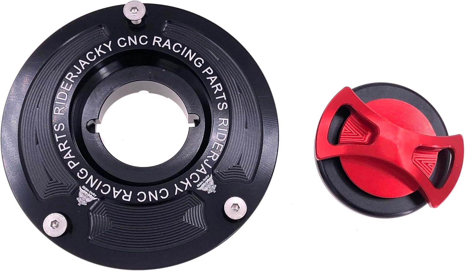 Compatible For Keyless Gas Cap Fuel Tank Cover Quick Release Honda MSX125 Grom 2016-2023 | CBR500R CB500F CB500X 2016-2024 | CB300R ABS 2019-2023 (Red)