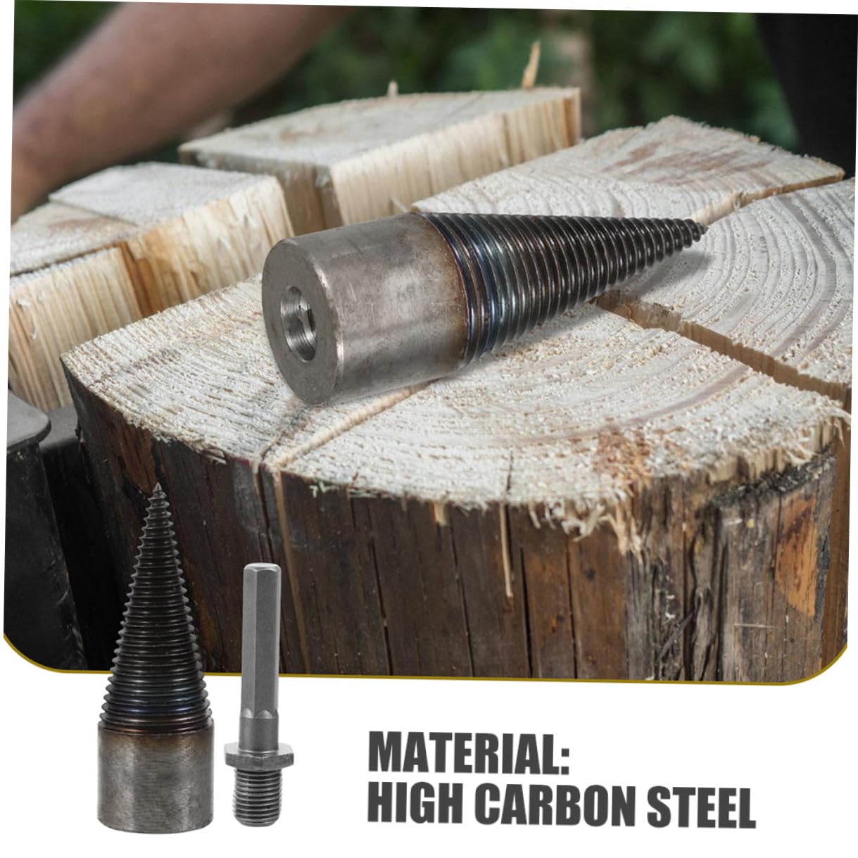 Punta Trapano Spaccalegna in Acciaio al Carbonio 42mm