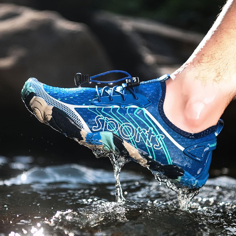 Zapatos de Agua para Hombres y Mujeres de Secado Rápido Descalzos Cinco Dedos Antideslizantes para Playa Piscina Nadar Surf Buceo Pesca y Senderismo