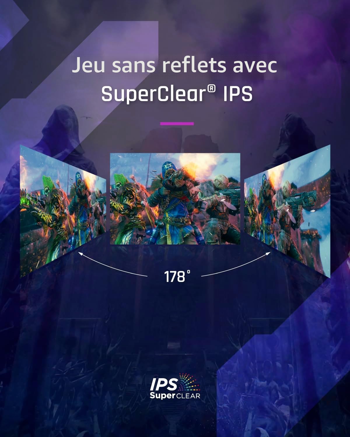 ViewSonic VX2758A-2K-PRO-3 Écran PC Gamer 27 Pouces, IPS Moniteur de Jeu QHD 2560 x 1440p, 240 Hz, 1ms MPRT, AMD FreeSync Premium/NVIDIA G-Sync Compatible, HDR10, HDMI 2.1, DP 1.4