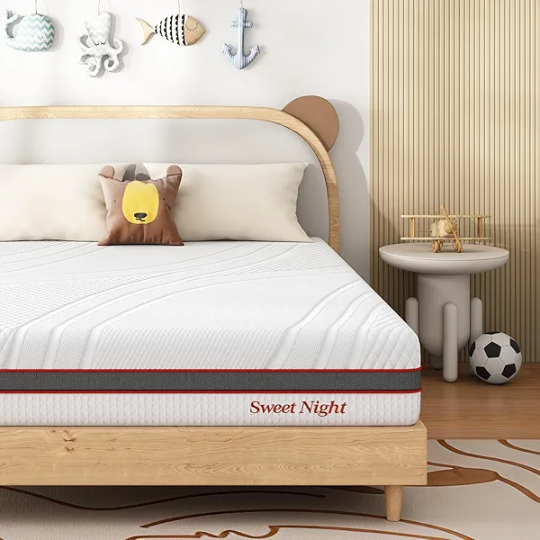 Sweetnight Full Size Mattress, 12 Inch Memory Foam Mattress in a Box for Comfy Sleep and Pressure Relief, Flippable Full Mattress, CertiPUR-US Certified
