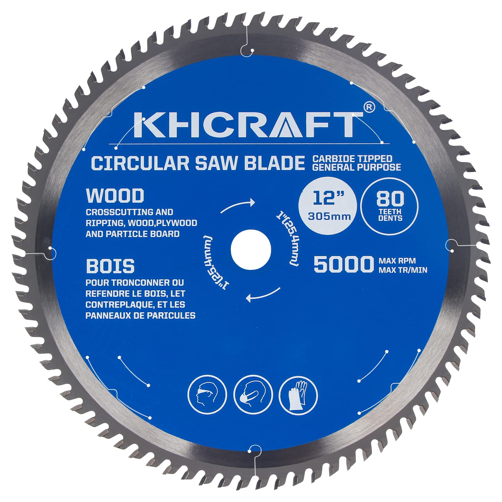 KHCRAFT Laser-Cut Circular Saw Blade 12 