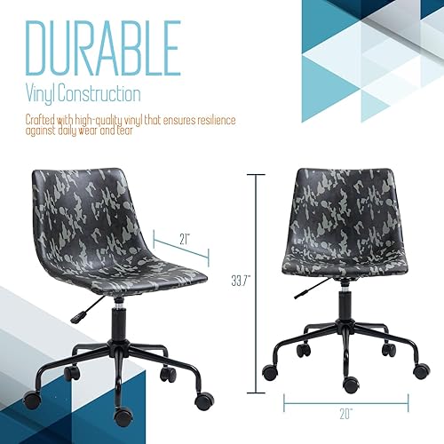 Miniatura 10 de ISL Furnishings InterSpaceLiving - Silla de escritorio con estampado (vinilo leopardonegro)