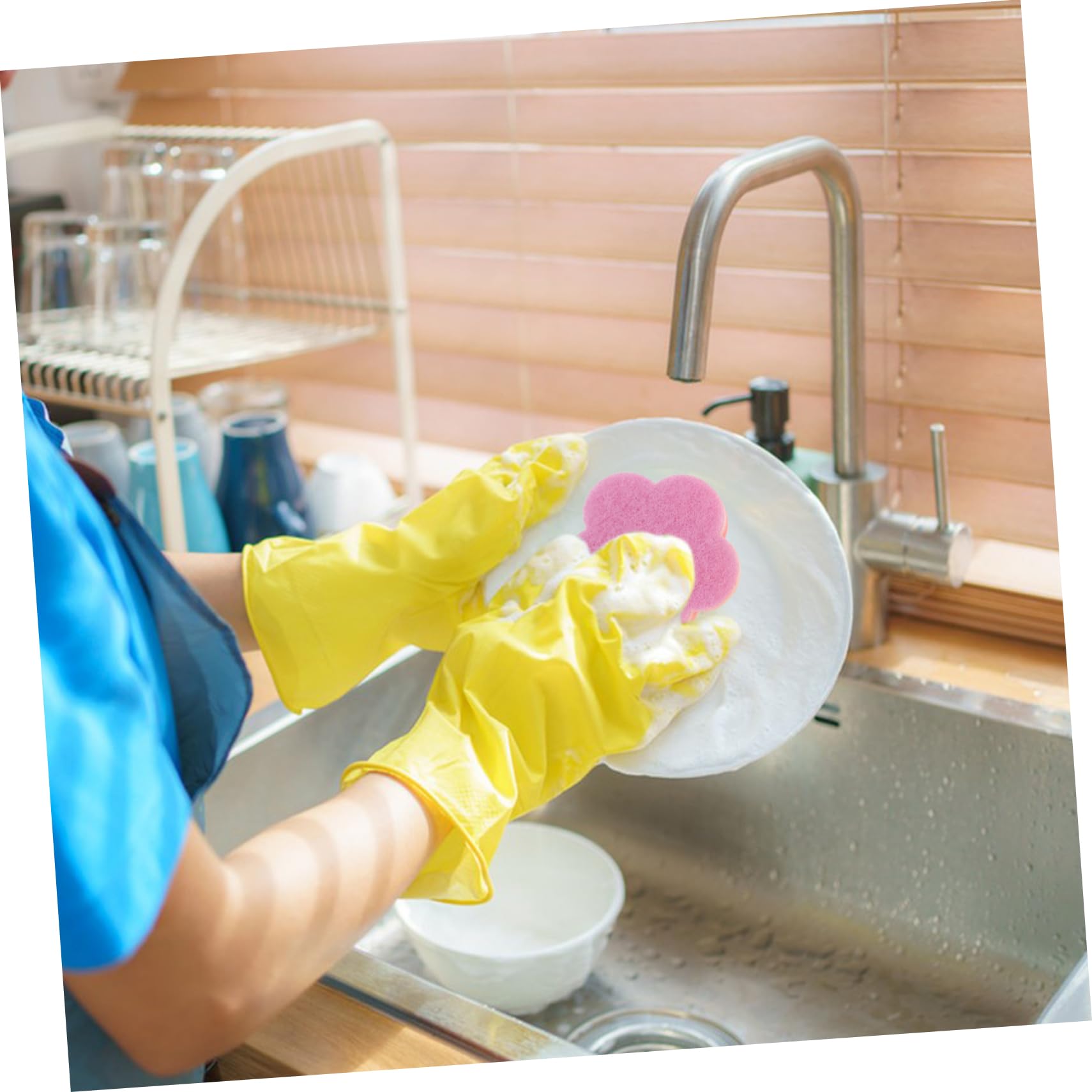 COLLBATH Juego De 3 Esponjas Nanométricas para Limpiar Platos Cepillos De Cocina Estropajos Esponjas para Lavar Platos Diseño Muy Absorbente Paquete A Granel De 10 Unidades.