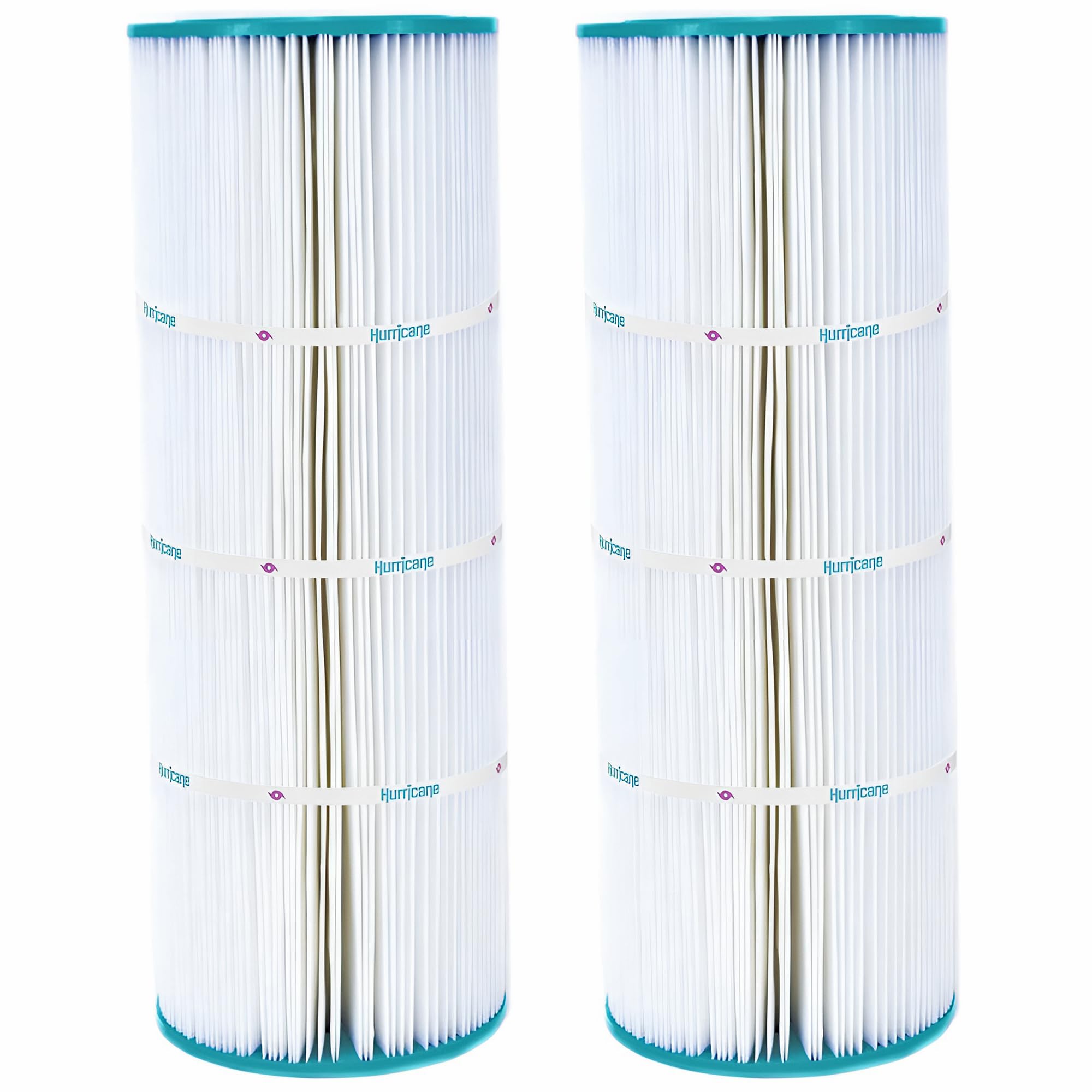 Hurricane Filters HF7656-01 2 Pack Advanced Pool Filter Cartridge - Replacement for PA50, Unicel C-7656, Filbur FC-1240, Hayward Star-Clear C500, Hayward C550, Pentair Purex CF-50