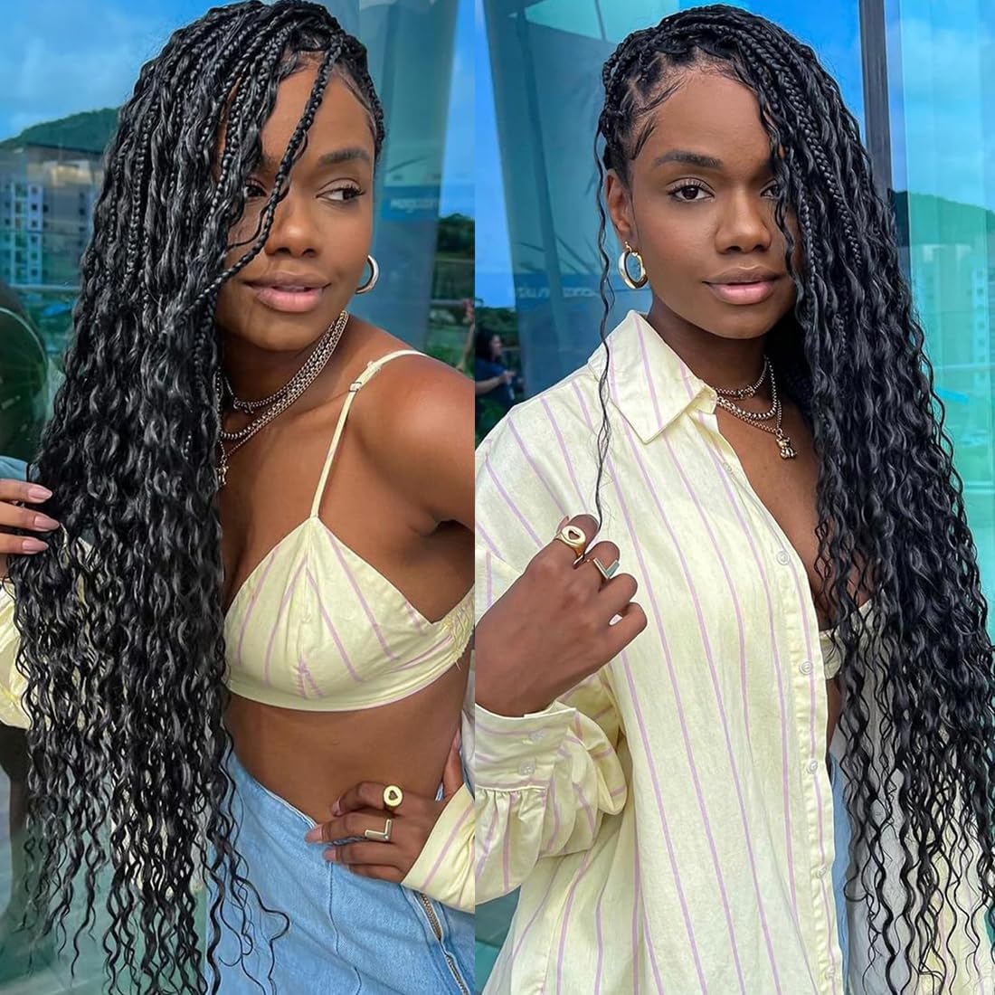 Water Wave Hair Bulk for Braids Brazilian Virgin Human Hair Bulk for Braiding no Weft Water Wave Braiding Curly Human Hair Bulk for Micro Braiding 20inch Nature Black(1Pack-one Bundle-100g)