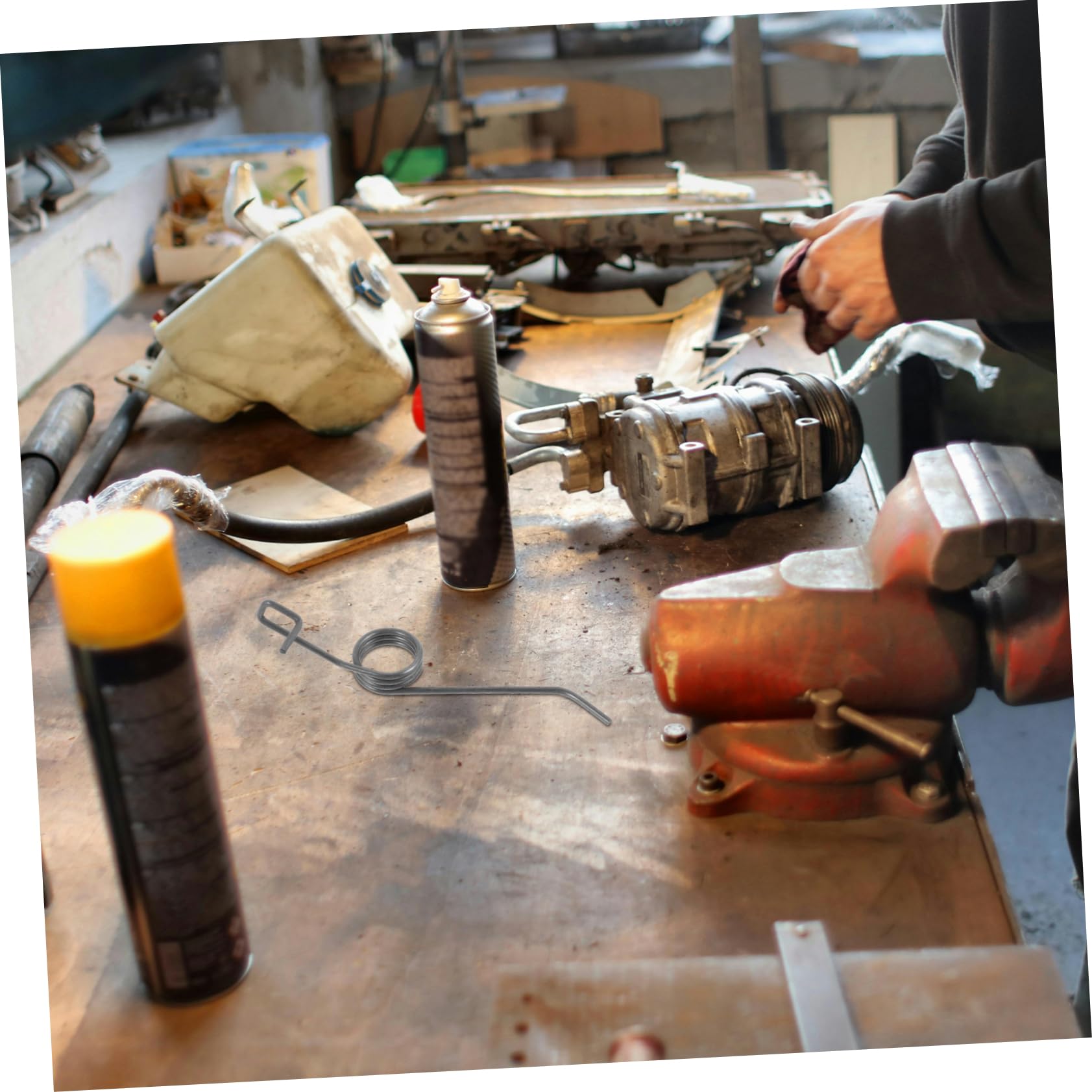 OFFSCH Engine Belt Spring Tensioning Part Mini Tiller Belt Tensioning Spring Engine