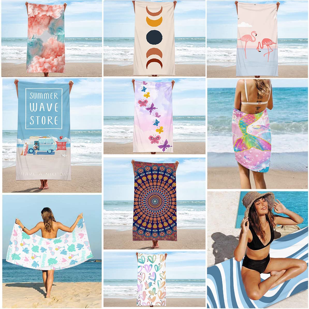 ★ PISCESS★ Summer Star Beach Towel Yellow 5008427030 PISCESS Summer Star Beach Towel - Yellow | International Store