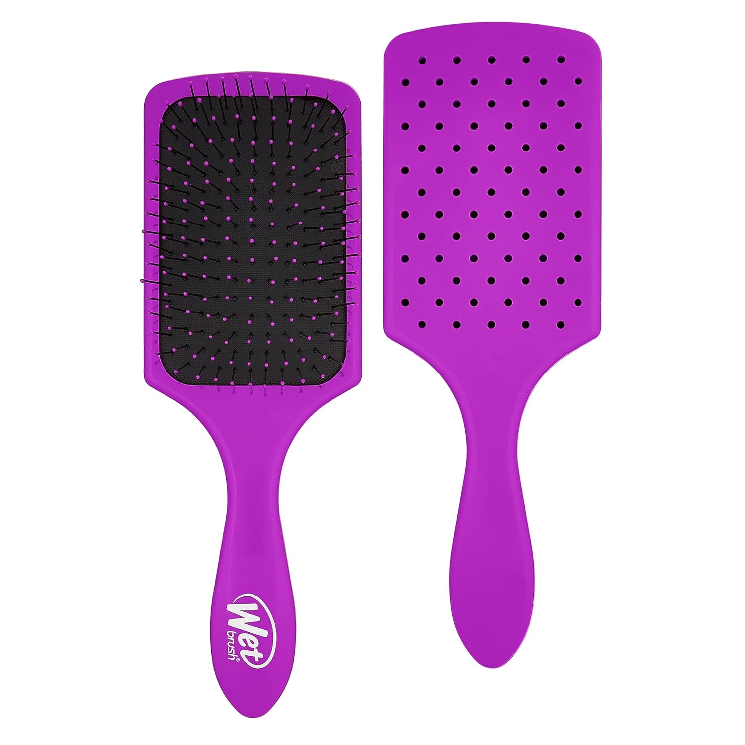 Wet Brush Paddle Detangler Hair Brush, Purple UltraSoft IntelliFlex Detangling
