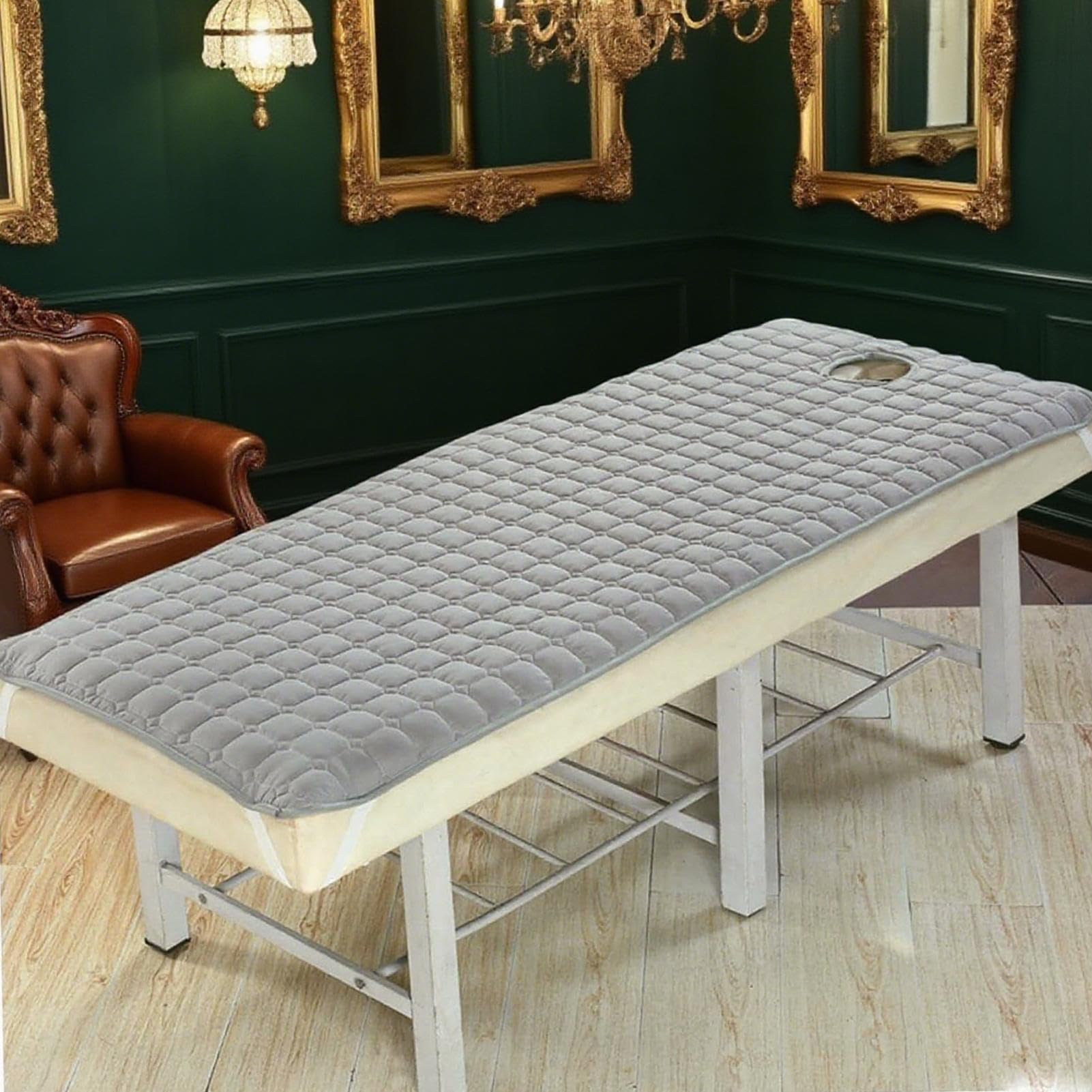 Surmatelas pour Lit de Spa - Coussin de Table de Massage Antidérapant | Matelas Lavable Doux Respirant 180x90cm pour Spa Relaxation Esthéticienne Épilation Cire