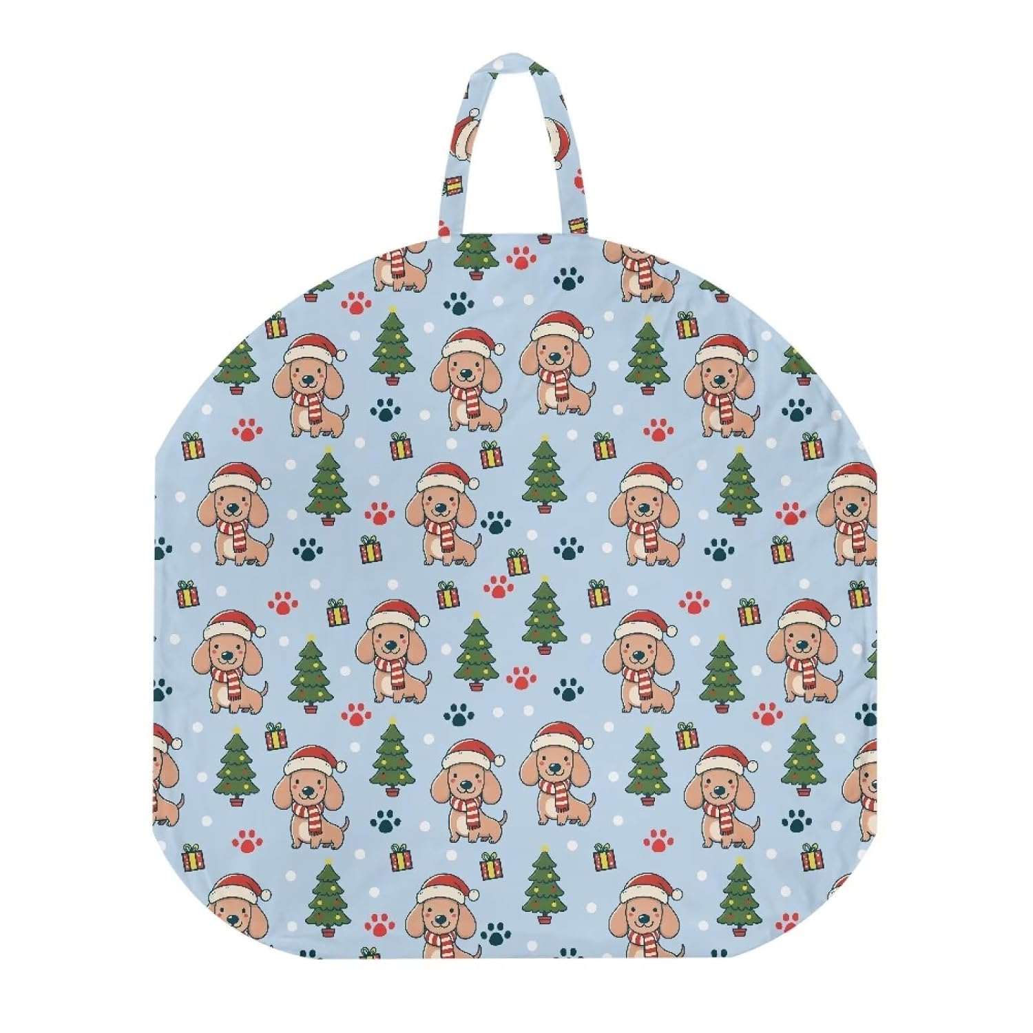 2 Pcs Christmas Dachshund Newborn Lounger Cover, Dog Puppy Print Removable Soft Comfortable Infant Lounger Baby Floor Seat Cover for Baby Boys Girls Playing Sleeping