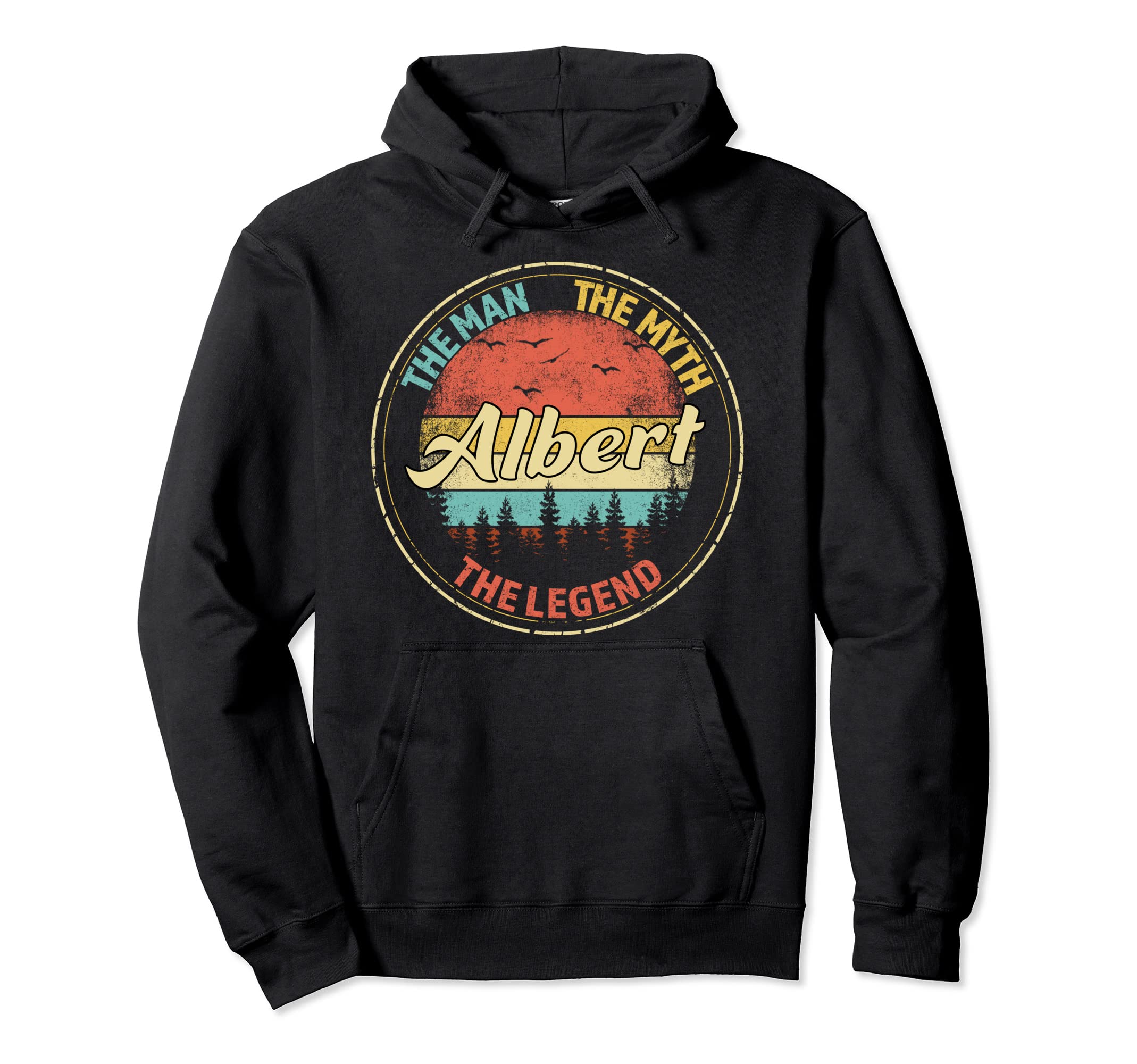 Albert The Man The Myth The Legend Personalized Name Men's Hoodie