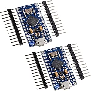 Arduino Pro Micro Atmega32U4 5V 16MHz 32KB Flash I2C SPI 20 I/O (2 ...