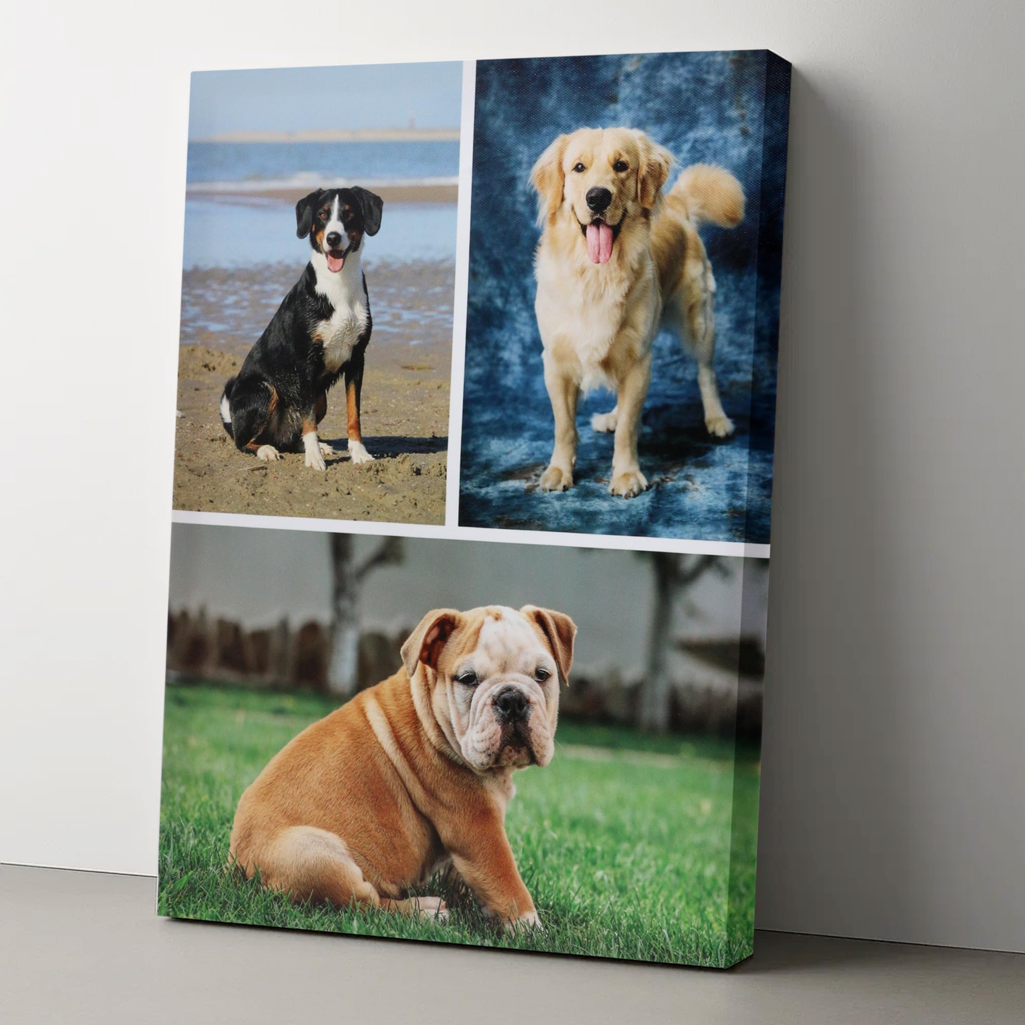 YVTMDZOT Canvas Personalised Photo,Framed Personalised Canvas with Photo,Perfect for Home Pictures,Decor and Gifts,Multiple Size Options