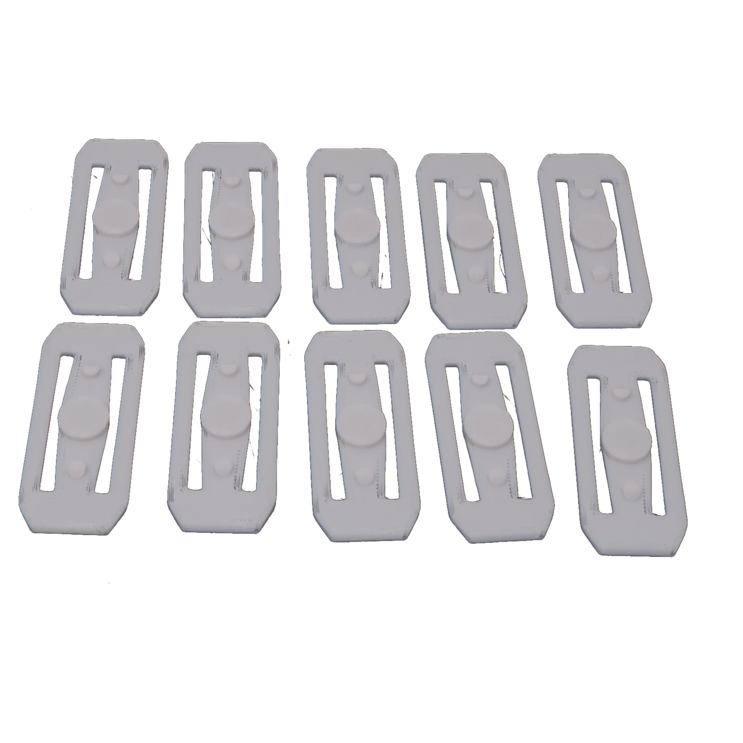 10x White Race track Connectors Compatible with Hotwheels Track | Straight Track Race Track Connectors Replacements
