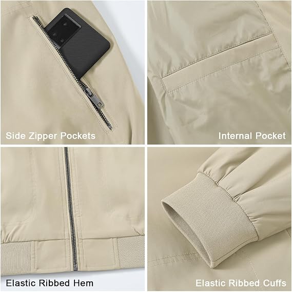Rdruko Men's Lightweight Smart Casual Lapel Jacket