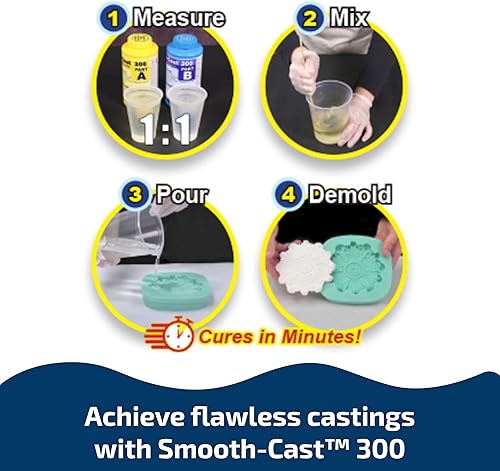 Miniatura 2 de Smooth-Cast 300 - Plástico líquido blanco brillante ultra baja viscosidad unidad de pinta