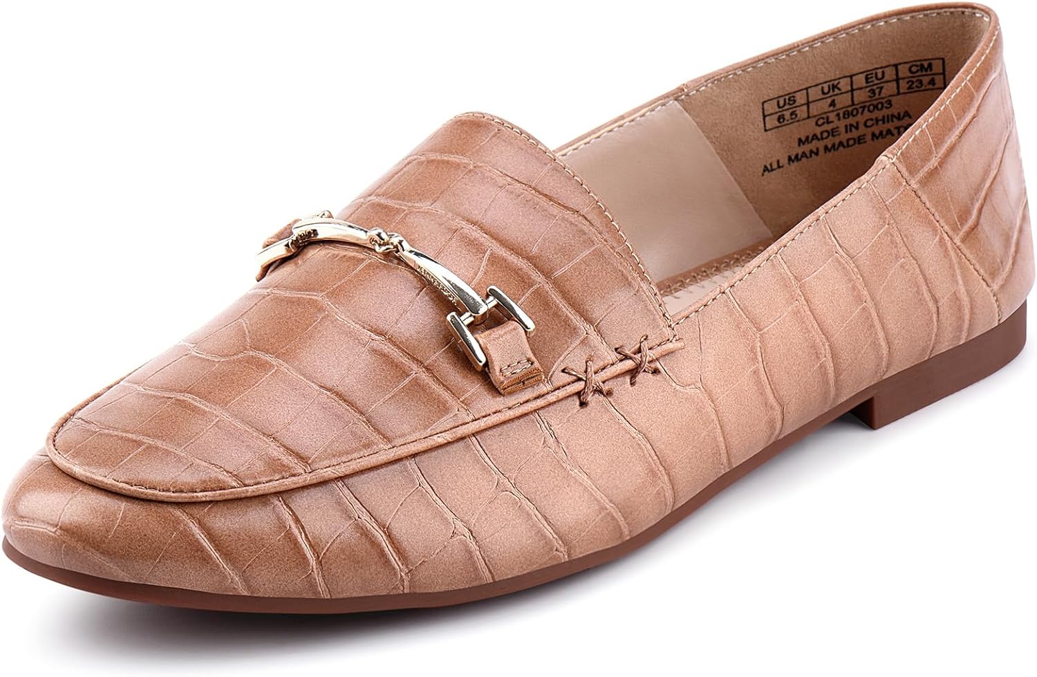 JENN ARDOR Loafers for Women Flats Shoes Womens Penny Loafers Slip On Pointed Toe Comfortable Office Work Driving Flats Fashion Dress Shoes for Women