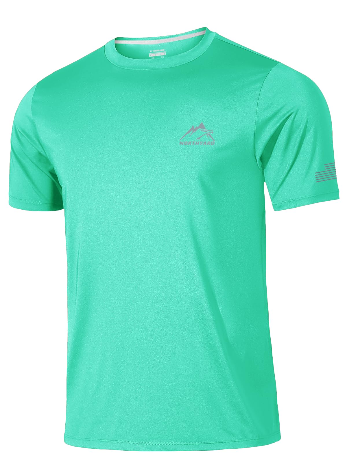 Men's Workout Running Shirts Quick Dry Short Sleeve Gym Athletic