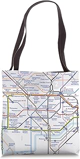 London Tube Subway Map Retro Vintage Tote Bag