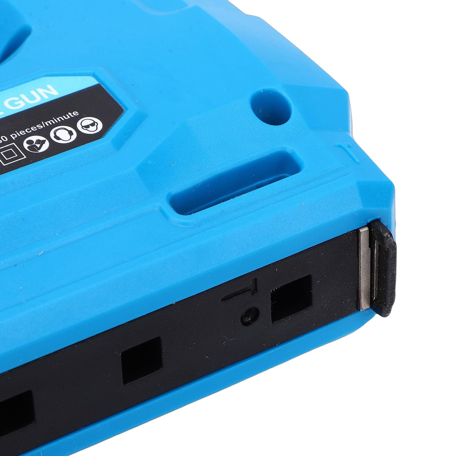 Naroote Grapadora Eléctrica, Grapadora Inalámbrica Recargable Por USB con Estructura de Seguridad, Caja de Clavos de Gran Capacidad, para Decoración de Interiores, Carpintería