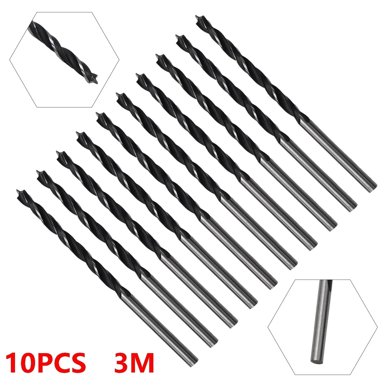 Set Di Punte Da Trapano, for Legno 10 Pezzi 3mm~10mm Con Punto Centrale, A Spirale for La Lavorazione Del, Metallico Ad Alta Resistenza E Artificiale(8mm)