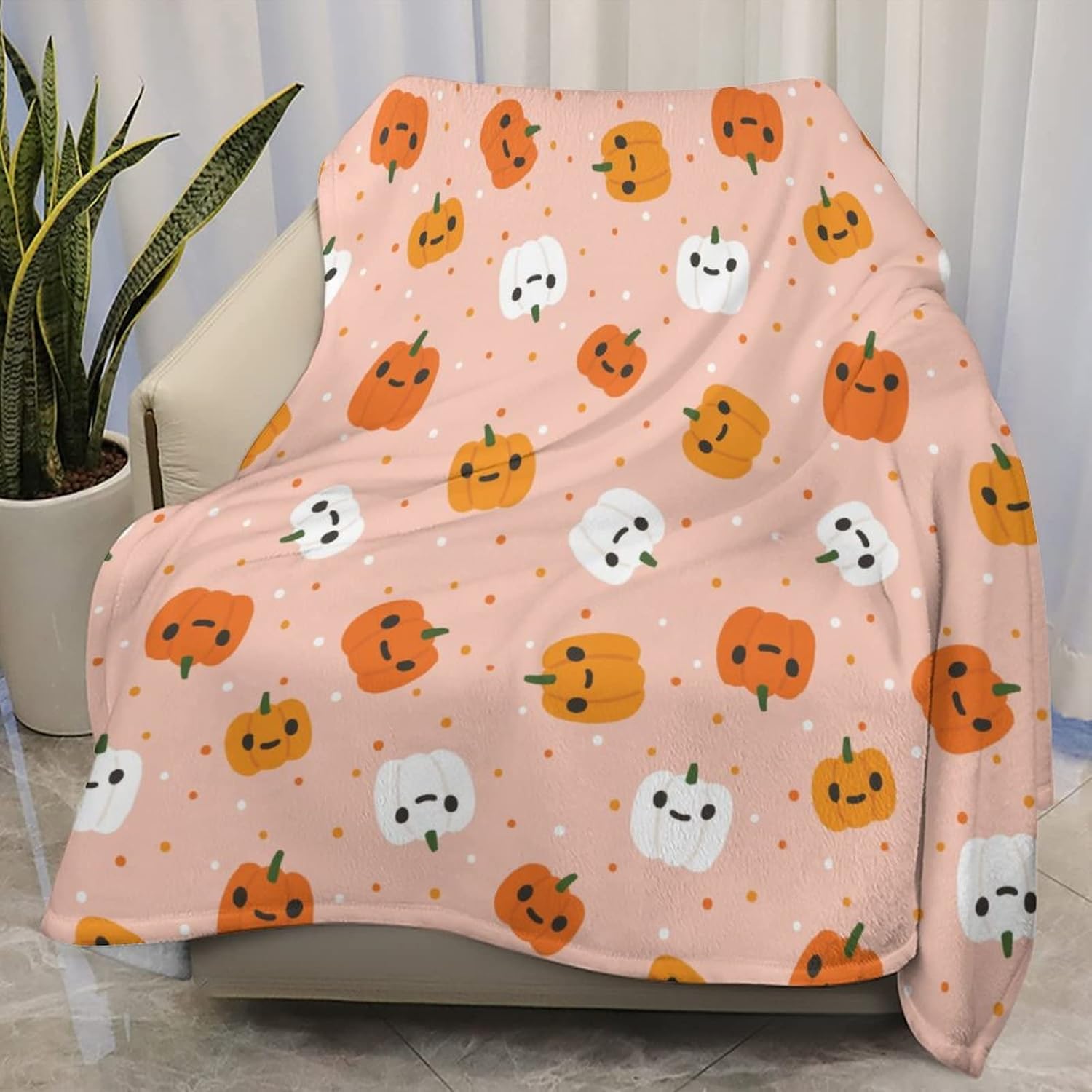 PrelerDIY Halloween Pumpkin Swaddle Blanket 30"x40" Baby
