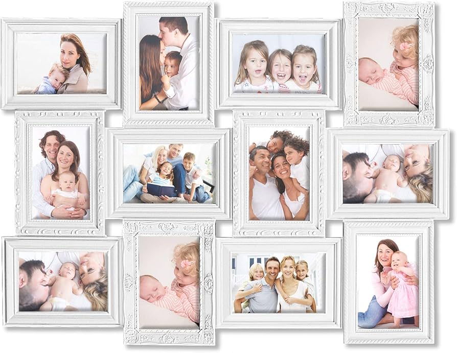 アメリカ製 手作り 写真立て Amazon.com - Jerry & Maggie 12 Opening Collage Photo Frame Rustic