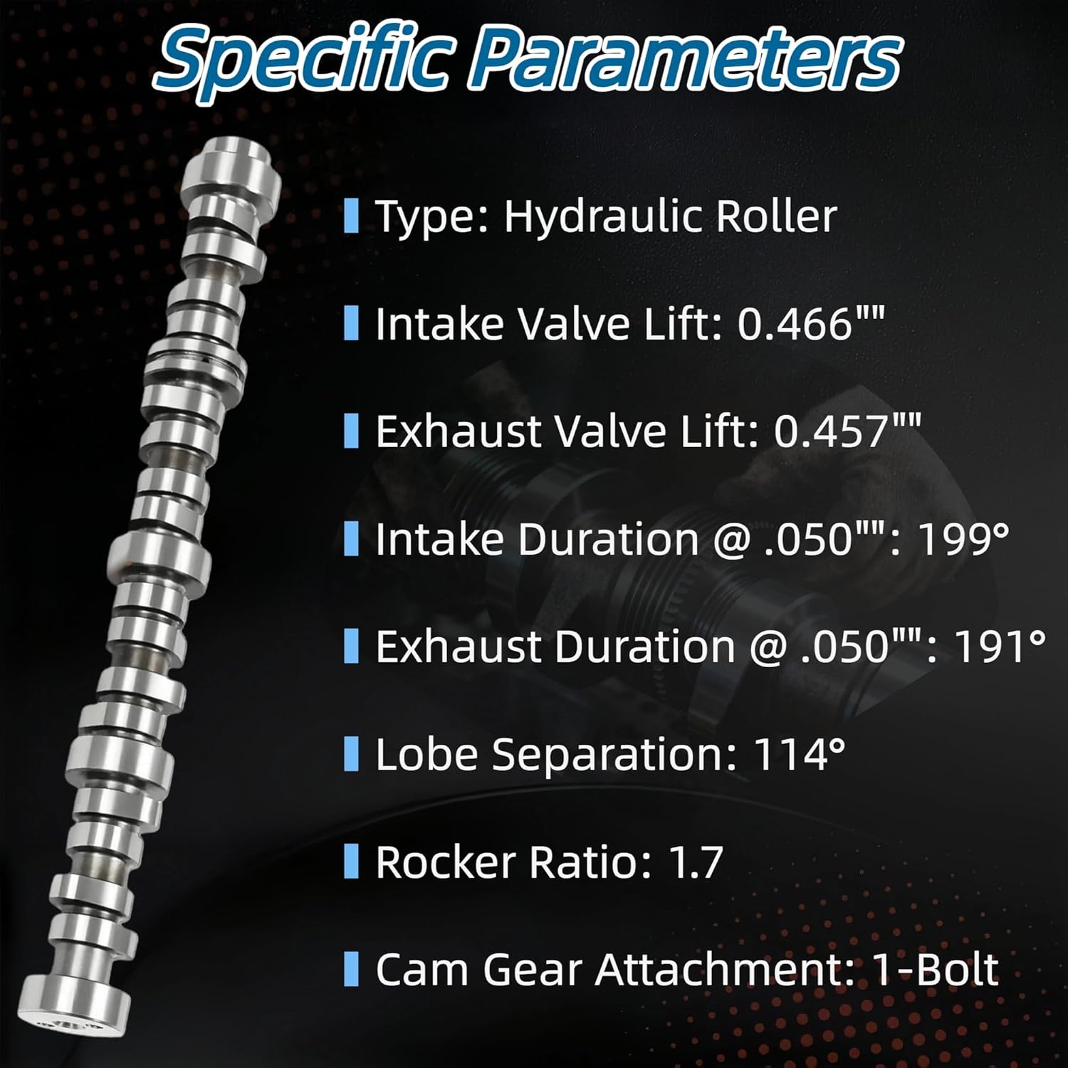 5.3 NON AFM DOD Disable Lifters Camshaft Kit w/Head Gasket Kit & Bolt Fit For Chevrolet (Suburban/Tahoe/Silverado) GMC (Yukon/Sierra) Saab 9-7x Buick Rainier 5.3 V8 Engine 2005-2014 12625437 HT2148AB