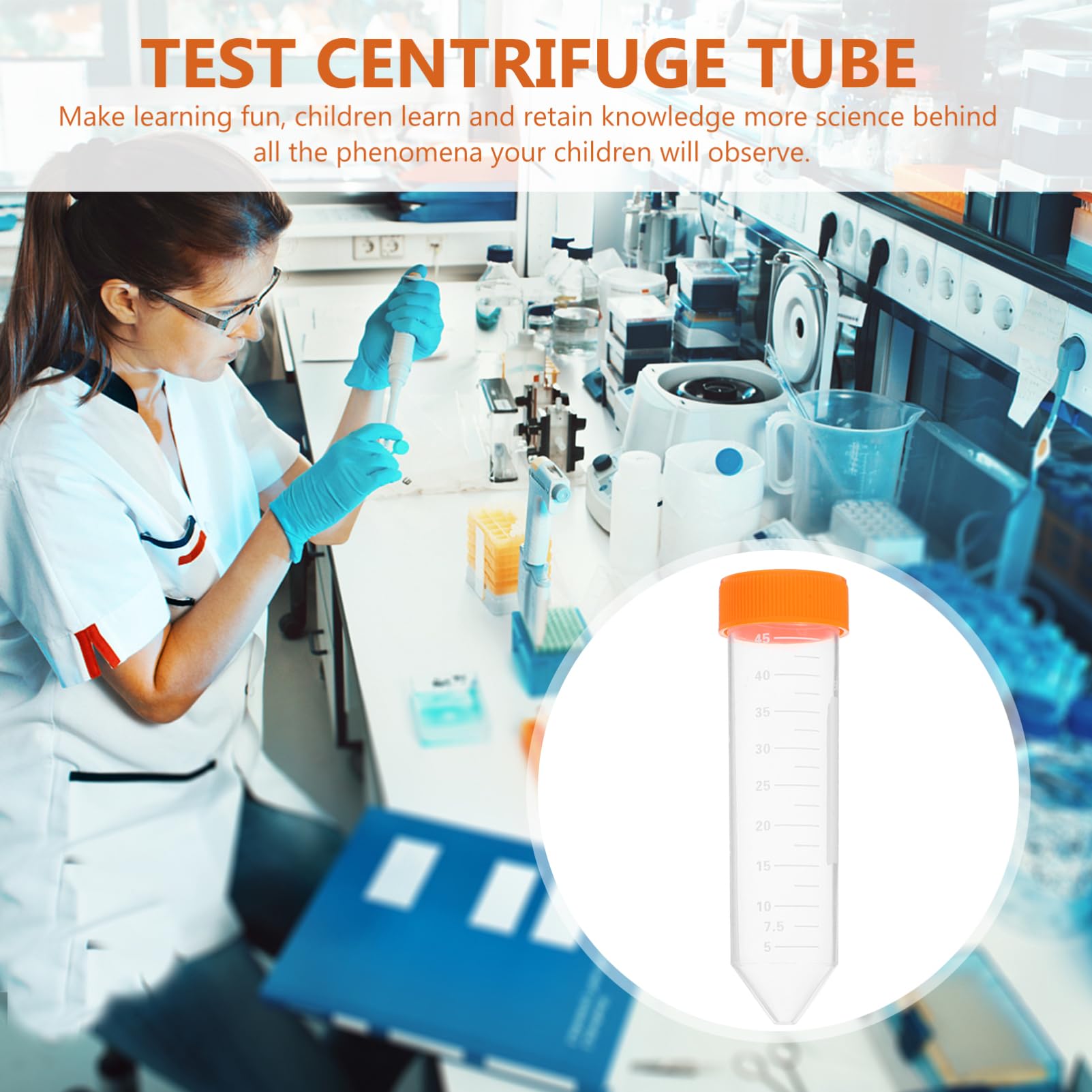 Zentrifugenröhrchen mit Skala 50ml 50 Stück Pp für Proben und Farbe