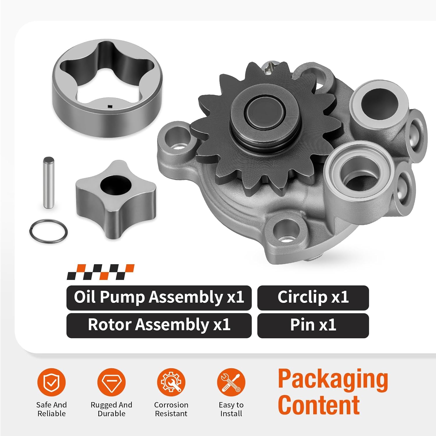 Oil Pump Assembly & Rotor Kit For Yamaha YZ250F WR250F 2001-2013 5SG-13300-01-00 5NL-13320-00-00