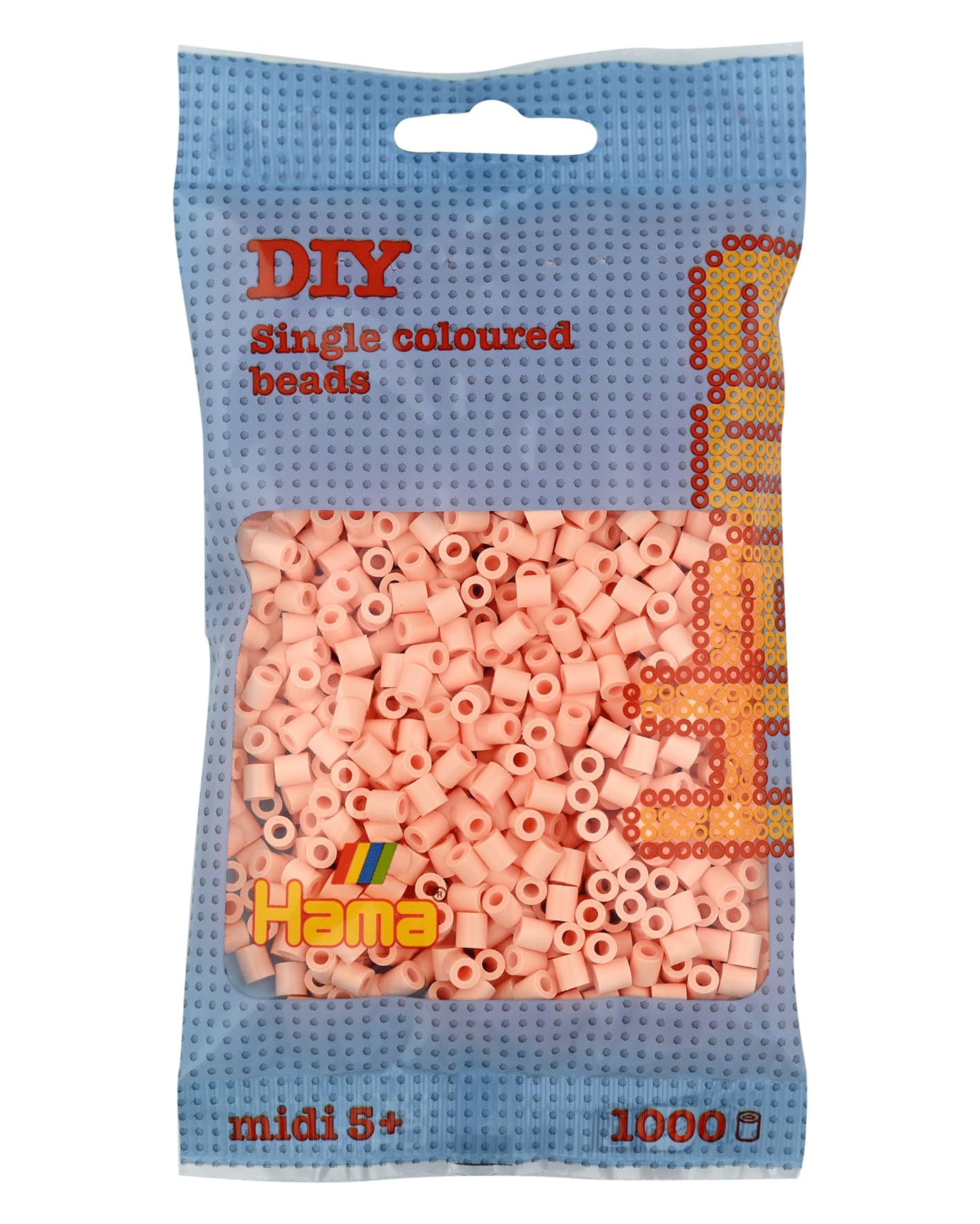 HAMA Bolsa de perlas | Aprox. 1000 cuentas midi fusibles para manualidades y mosaicos | Perlas de fusión para niños creativos 5+ | Juego de arte y decoración | Light Blue — view 60