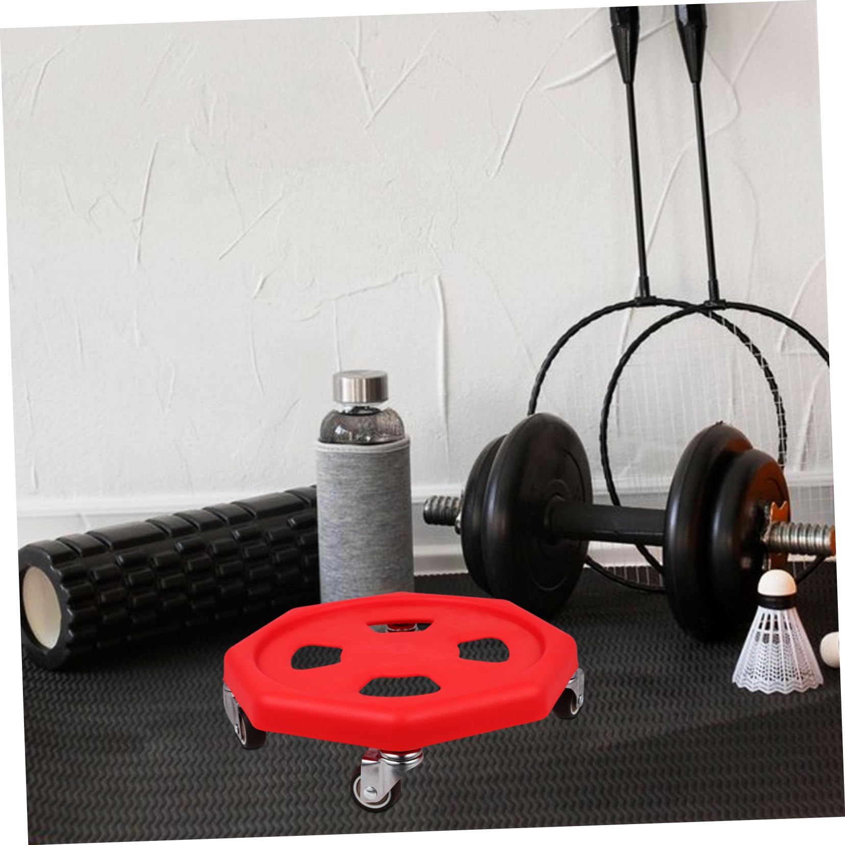 UKCOCO Discos Deslizantes de Entrenamiento Abdominal, Silenciosos y Portátiles, PP, con Rodillera y Cojín para Gimnasio en Casa