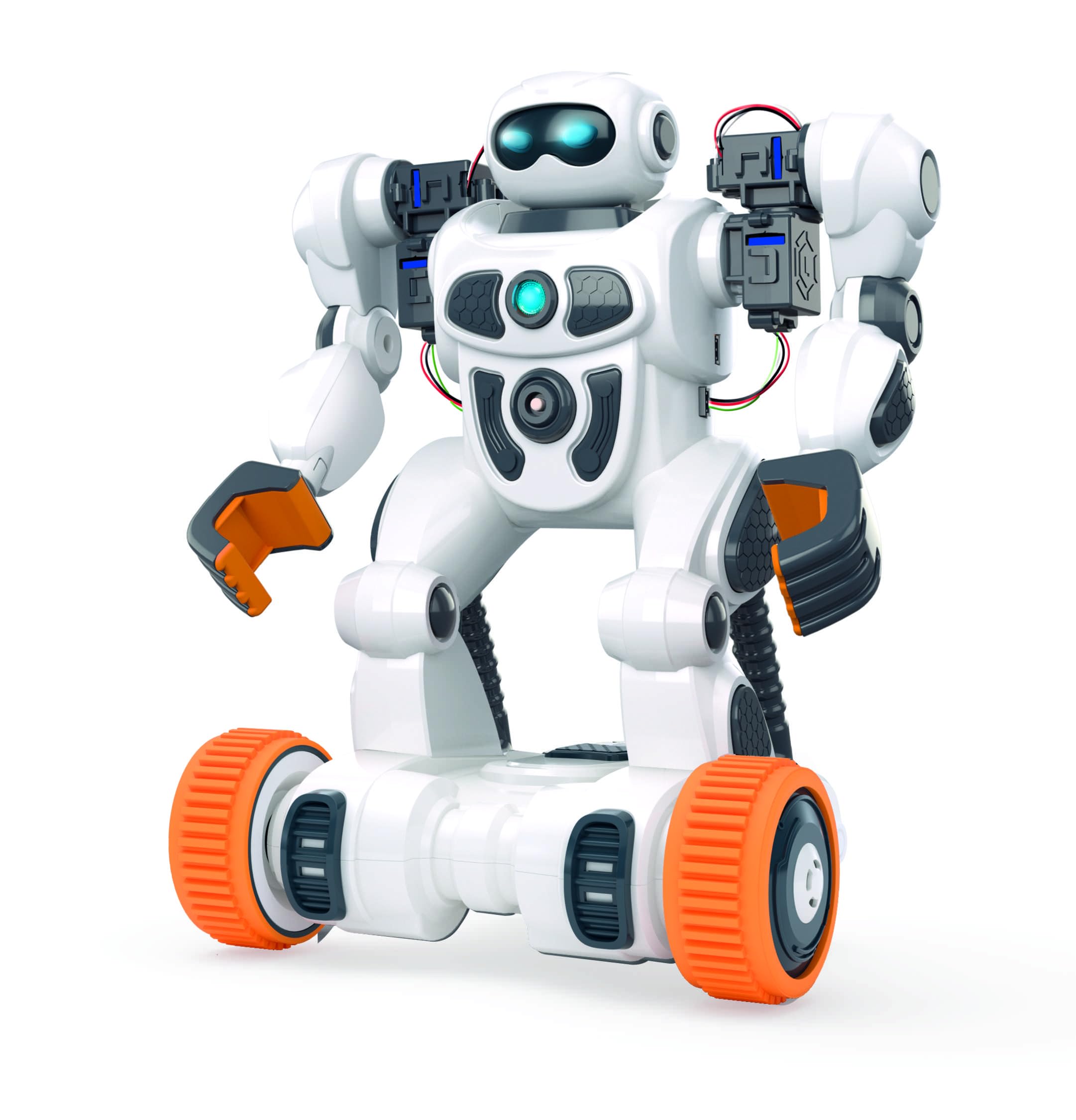 Clementoni AIRO Artificial Intelligence Robot 2.0 - Robot intelligente con riconoscimento vocale e gesto, 6 motori e controllo app Bluetooth, giocattolo per programmazione e apprendimento per bambini