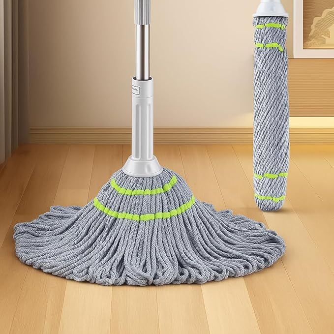 Microfiber Twist Mop for Floor Cleaning, Squeeze Twist Mop Stick, Durable Dust Easy to Use Floor Cleaner, Effective for Hardwood, Tile, and Laminate,