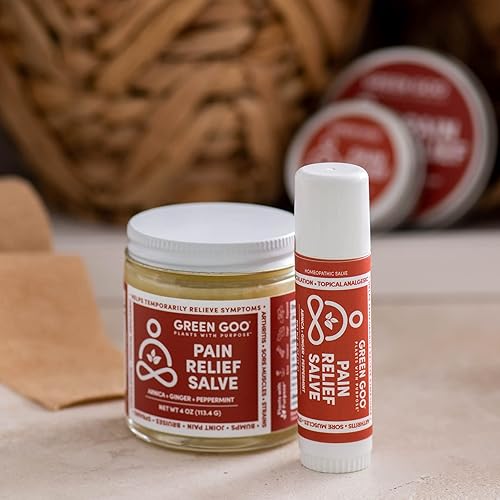 Miniatura 4 de Green Goo Crema natural para el cuidado de la piel, alivio del dolor con árnica, lata grande de 1.82 onzas