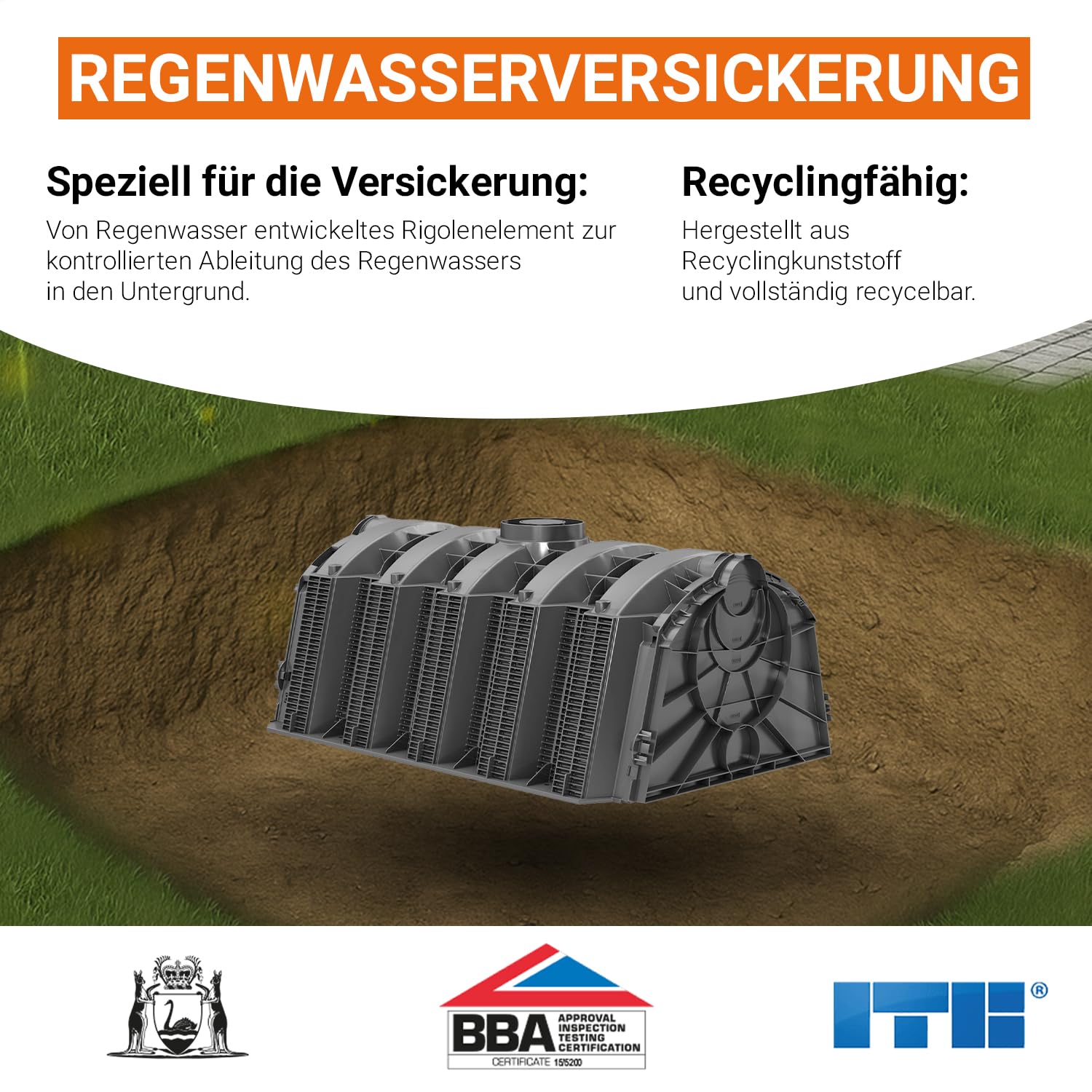 Garantia Sicker-Tunnel Versickerungsset 600 Liter