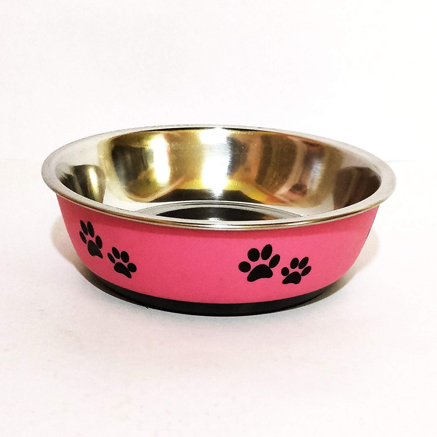 Stainless Steel with Rubber Base Dog Food Bowl Dog Bowl Dog Feeding Bowl 1600ml- Color May Vary (B07FW4QYZ9) Amazon Price History, Amazon Price Tracker