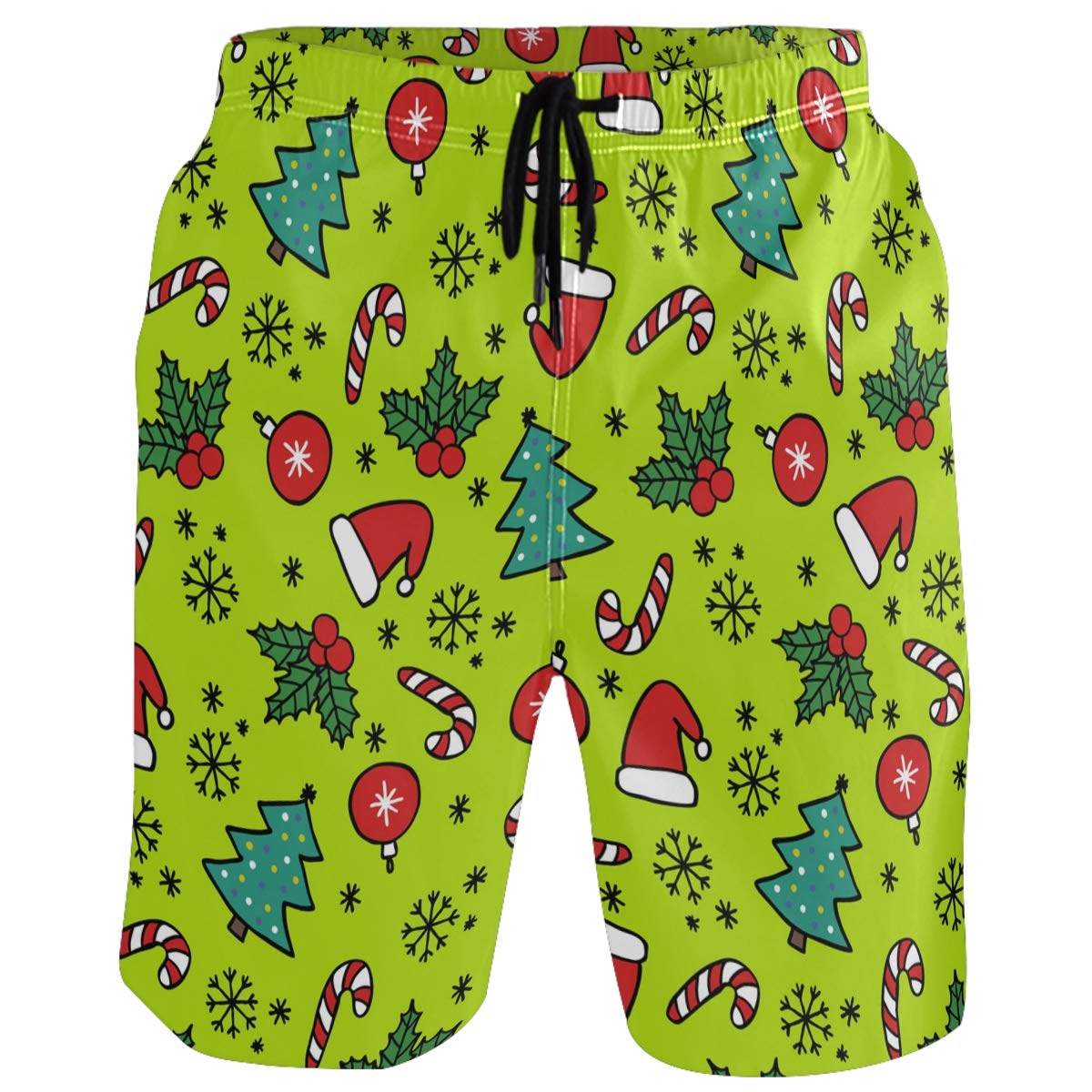 visesunny Hawaiian Men's Summer Beach Shorts Swimsuit Swim Trunks Sports Running Bathing Suits with Mesh Lining - Large