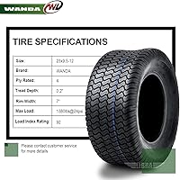 Vista 135 de WANDA One 18x7.50-8 Lawn Mower Cart Turf Tires P332 /4PR