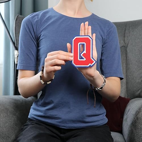 Miniatura 33 de Parches de letras termo-adhesivas de alta calidad – Lindas letras para ropa – Parche universitario para ropa – Letras bordadas de 4 1/2 parches