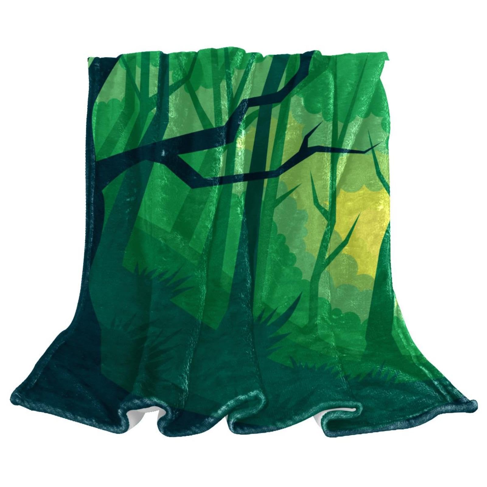 Couverture lit et canapé forêt abstraite pour vos moments cocooning