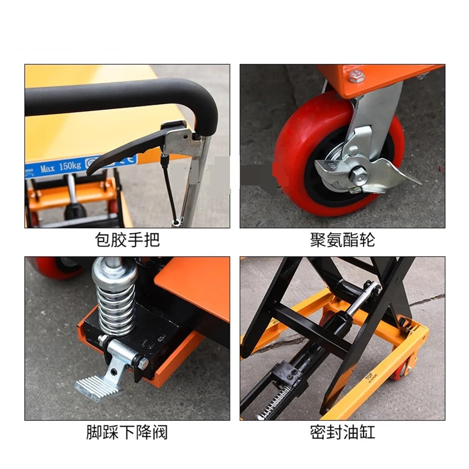 Tavolo di sollevamento idraulico manuale delle forbici - le Carrello elevatore a piattaforma per logistica e movimentazione di stampi - Solut di sollevamento pesanti per magazzino e Worhop