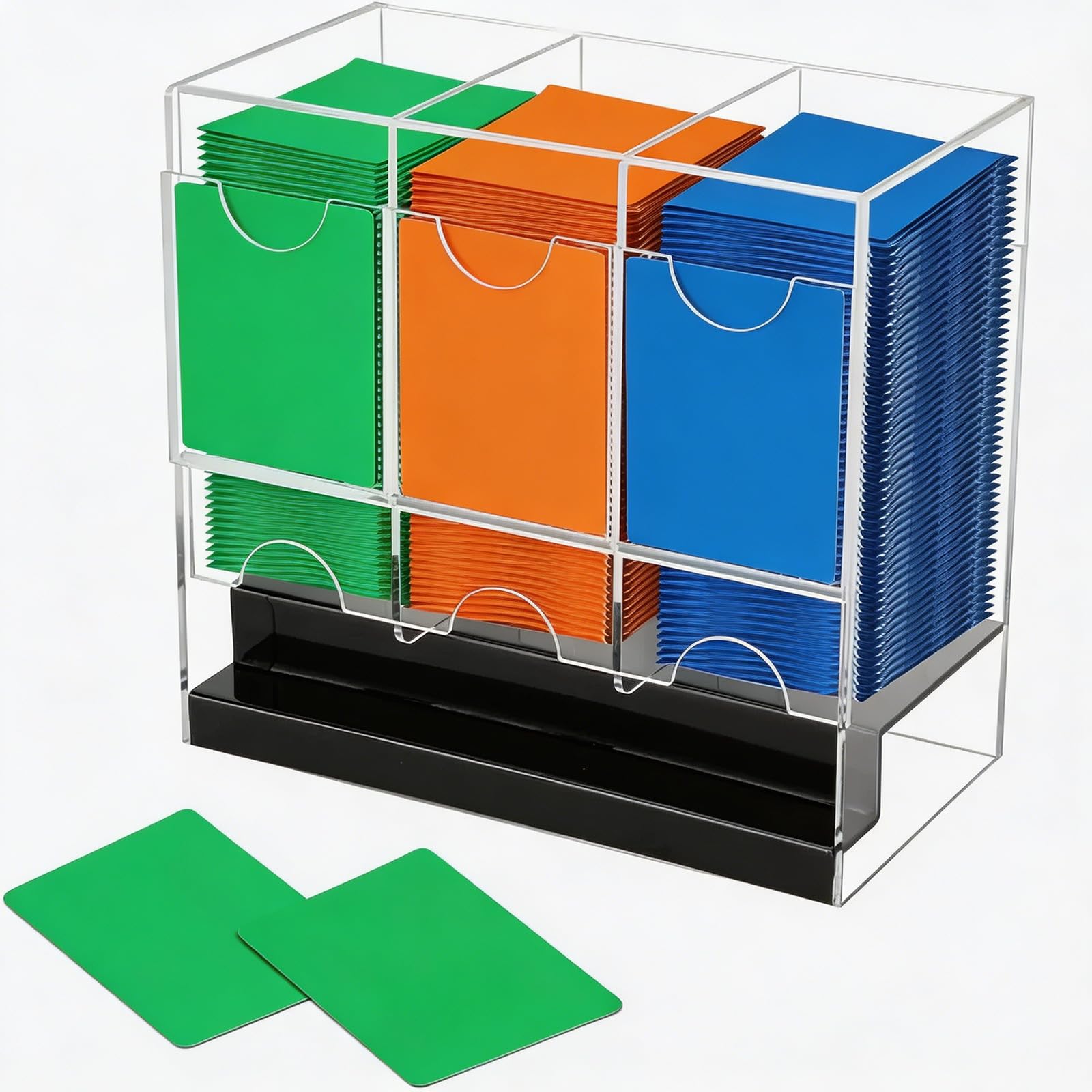 Generisch Stapelbare Acryl Spielkarten Organizer Box mit Push, Clear