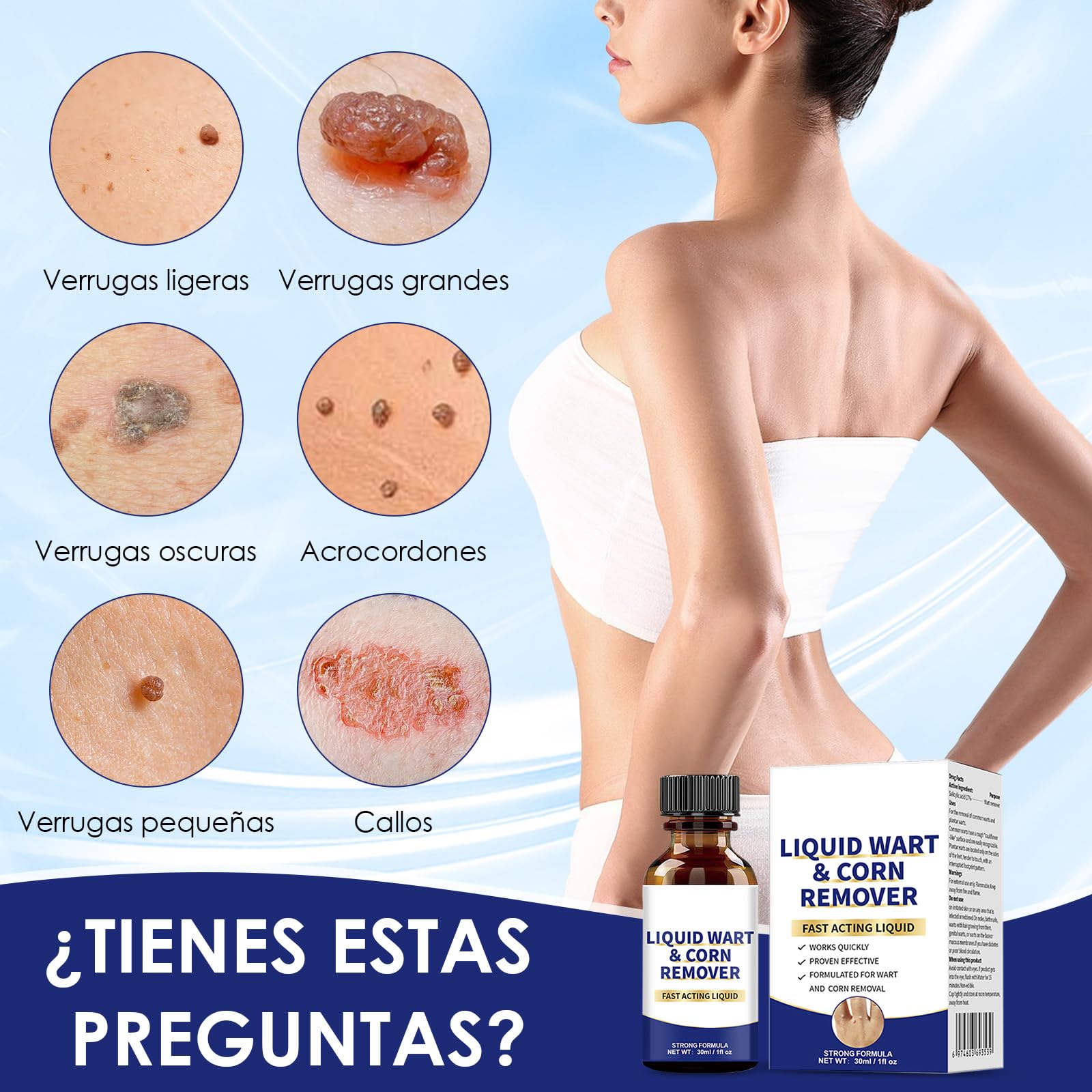 Quita Verrugas,Verrugas Quitar,Tratamiento Suave de Eliminar Verrugas,Pediculadas y Comunes1234567